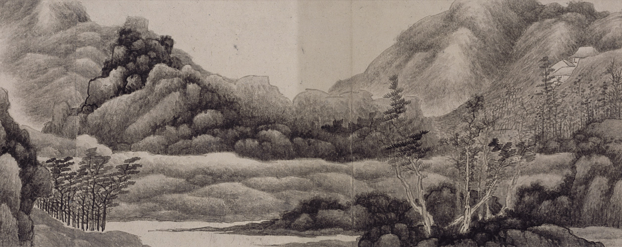 图片[1]-Landscape scroll of Gong Xian-China Archive